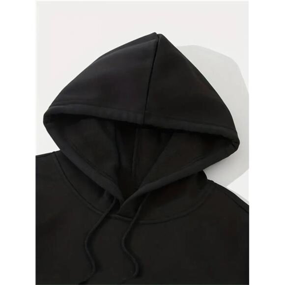 NWT Men's Black Graphic Hoodie & Jogger Tracksuit Set | Athleisure - Picture 3 of 5